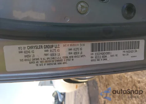 2014 Dodge Challenger Sxt из США, поврежденный, VIN 2C3CDYAG0EH298911